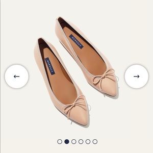 Margaux The Pointe Size 37.5 Narrow Blush Flats